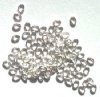 100 4x3mm Silver Plated Oval Jump Rings